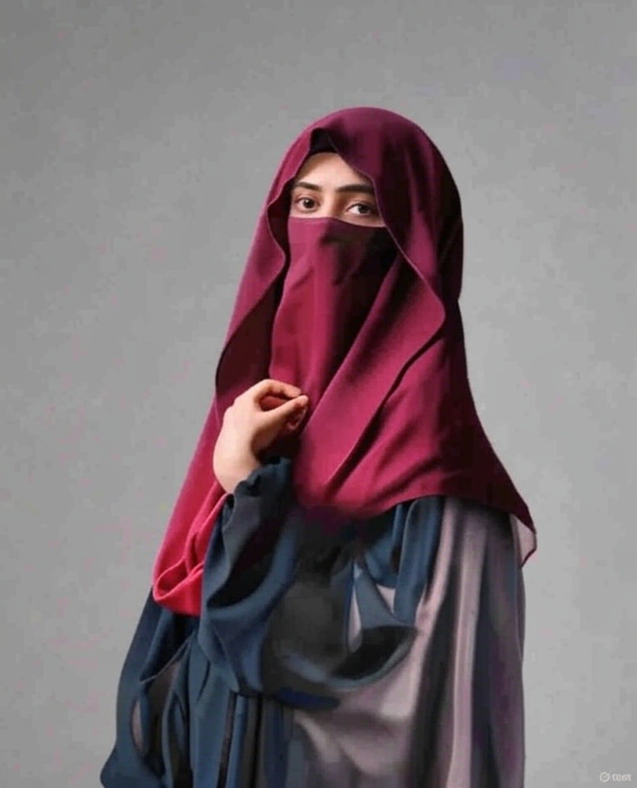 MISRI HIJAB - MAROON