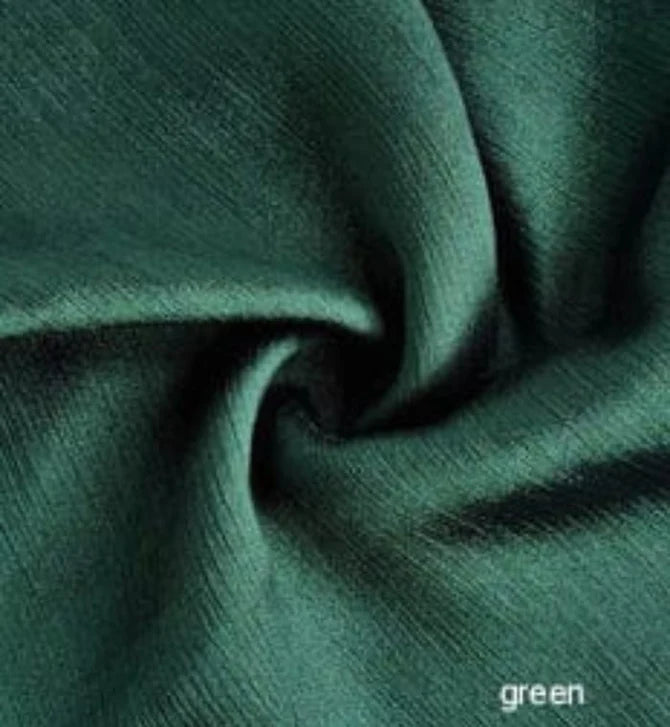 CRINKLE SILK HIJAB - GREEN