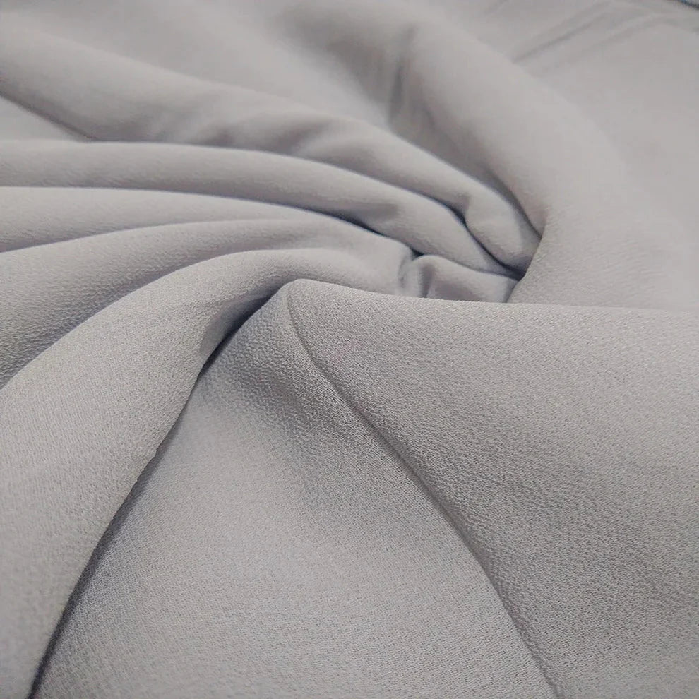 PLAIN GEORGETTE HIJAB - SILVER GREY