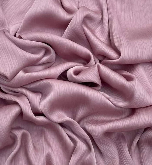 CRINKLE SILK HIJAB -  PINK