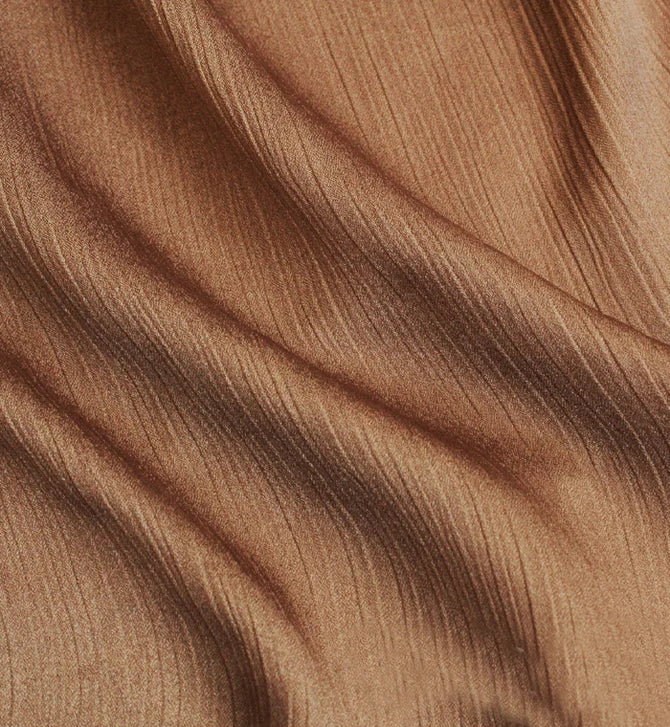 CRINKLE SILK HIJAB -  VEGAS GOLD